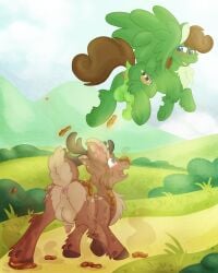 4:5 absurd_res accident amused animal_genitalia animal_penis antlers anus ass balls belly blue_eyes blush blush_lines brown_body brown_fur brown_hair brown_mane brown_tail cervine cervine_antlers cervine_anus cervine_genitalia cervine_penis colored corn corn_in_feces cutie_mark deer digital_media_(artwork) duo equid equine equine_anus equine_genitalia equine_penis euspuche fan_character feces feces_everywhere feces_on_body feces_on_butt feces_on_chest feces_on_face feces_on_feet feces_on_foot feces_on_ground feces_on_leg feces_on_neck feces_pile feces_smear feces_stain feet feral fetlocks field fluffy fluffy_chest fluffy_ears fluffy_tail flying food food_in_feces fur genitals grass grassy_field green_anus green_balls green_body green_eyes green_fur green_penis hair hasbro hay hi_res hill hillside hooves horn horse looking_down looking_down_at_another looking_up looking_up_at_another male male_feral mammal mane markings messy my_little_pony mythological_creature mythological_equine mythology nature nature_background new_world_deer oops open_mouth outside pegasus penis pine_thunderoak pink_anus pink_penis plant pony pooping_on_another pooping_on_face pooping_while_flying puffy_anus raccoon_tail scat scatplay skunk_tail smelly smile smiling_at_another spots spotted_markings spread_wings squirrel_tail stepping_in_feces stink_fumes stink_lines story story_in_description surprised surprised_expression surprised_face surprised_look tail tail_anus tan_belly tan_body tan_fur white-tailed_deer whoops wings