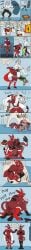 60percentscalie absurd_res all_fours anal anal_sex balls comic crouching demon dinosaur dromaeosaurid duo female fight from_behind_position genitals grappling hi_res imp long_image male male/male muscular nude penetration prehistoric_species reptile scalie sex shrinking size_transformation spade_tail species_transformation standing suplex tail tail_around_penis tail_fetish tail_play tail_sex tailjob tall_image theropod transformation