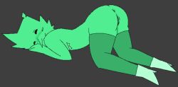 addison_(deltarune) arched_back blush closed_eyes cuntboy deltarune green_skin heels intersex male oc original_character shy stockings top_surgery_scars transgender
