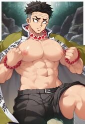 himejima gyomei from demon slayer by oriven