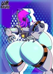 3d animated ass ass_jiggle ass_slapping geargrinder44 glowing_eyes hips huge_ass jiggle jiggling_ass looking_back purple_hair robot robot_girl sound spanking tagme teasing teasing_viewer thick_thighs victoria_(geargrinder44) video