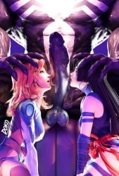 big_ass big_balls big_penis big_thighs black_body black_hair blender blonde_hair costume doko_art hypnosis hypnotic_eyes invisible_woman invisible_woman_(marvel_rivals) long_hair long_penis looking_at_penis looking_up psylocke psylocke_(marvel_rivals) self_upload shocked shocked_expression sue_storm superhero superheroine suprised suprised_look symbiote venom_(marvel) venom_(marvel_rivals) villain watermark