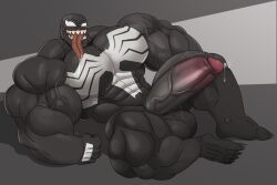 bara blush_lines blushing_at_viewer blushing_male erect_penis erection gay male marvel muscular muscular_anthro muscular_male penis posing posing_for_the_viewer posing_for_viewer posing_naked posing_nude posing_with_dick posing_with_penis precum precum_drip precum_on_penis seducing seduction seductive seductive_look seductive_pose smiling smiling_at_viewer symbiote tongue tongue_out venom venom_(marvel) xxxmochi_mochi yaoi