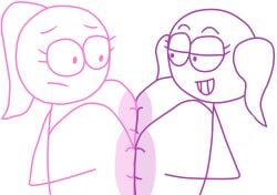 pink (dick figures) from dick figures by j1mb0starl1ght