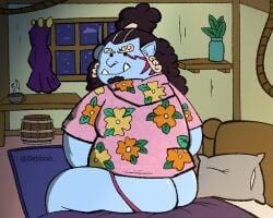 1boy anthro ass clothed clothing inside jinbe jockstrap male male_only one_piece partially_clothed sebboh sitting solo underwear
