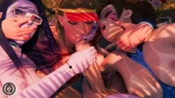 1boy 3d 3girls balls big_ass big_balls big_breasts big_butt big_penis big_thighs black_hair blonde_hair blowjob blue_body blue_eyes breasts brown_eyes brown_hair choking colored_nails d.va fast_handjob feet female fingers_in_mouth group_sex handjob high_heels image image_set lifeguard lifeguard_mercy lifeguard_swimsuit male medium_breasts mercy naked nipples nude nude_female nude_male overwatch pierced_ears pinned_down pinned_under_leg ponytail pool pov purple_hair pussy saliva saliva_trail shaved_pussy toes tongue tongue_out trsensualstudio watermark waveracer_d.va wet wet_body wet_skin widowmaker yellow_eyes