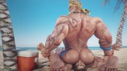 3d 3d_(artwork) 3d_render age_difference bara gay male male_only marvel_comics marvel_rivals mo0nx muscles muscular muscular_back muscular_male rimming rimming_male sitting sitting_on_person size_difference spider-man thor_(marvel)