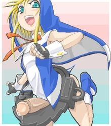 1boy bridget femboy guilty_gear lowres male male_only nun oekaki penis solo solo_male teenager watarabe_keiichi