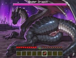 anal ass dragon ender_dragon female feral genitals hi_res jean_(minecraft) microsoft minecraft mojang mythological_creature mythological_scalie mythology pussy scalie solo sylvirex vulva xbox_game_studios