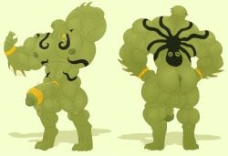 back_view bara bubble_ass bubble_butt color erect_penis erection front_view gay monster monster_boy muscular muscular_anthro muscular_male original_character penis round_ass round_butt veiny_penis xxxmochi_mochi