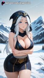 1girls 2025 ai_assisted ai_generated anime arm_under_breasts arms_under_breasts artist_name ashe_(league_of_legends) bare_tree beach big_breasts big_breasts big_breasts big_chest blue_eyes breast breast_hold breasts breasts breasts bust busty chest circlet cleavage crossed_arms explicit female hi_res high_quality high_resolution highres hood hooded_cloak horizon lake large_breasts league_of_legends league_of_legends:_wild_rift long_hair mountain ocean outdoors palm_tree patreon patreon_username pool poolside riot_games river shore signature silver_hair skypassion snow snowing solo stable_diffusion thick_thighs thighs tree wading water watercraft waterfall watermark waves wet white_hair winter