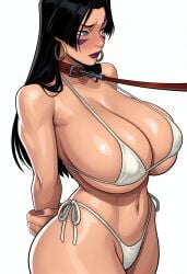 1girls absurd_res absurdres ai_assisted ai_generated asian_female black_hair blacked_tattoo bnwo breasts collar eyeshadow facial_markings female grey_eyes high_resolution highres huge_ass huge_breasts large_ass leash leash_and_collar leash_pull lipstick long_hair makeup marked marvel micro_bikini psylocke psylocke_(marvel_rivals) qos qos_tattoo queen_of_spades race_traitor raceplay raleu10 slave solo solo_female solo_focus tattoo tattoo_on_arm tattoo_on_belly tattoo_on_breast tattoo_on_butt tattoo_on_chest tattoo_on_legs tattooed_arm tattoos thick_ass thick_thighs