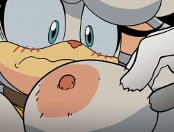 1boy 1girls aerolae animated breast_fondling breast_grab breasts close-up coolerinker female fondling_breast grabbing_breasts inker_comics inkershike lanolin_the_sheep male shocked sonic_(series) sonic_the_hedgehog_(idw) zoom_in