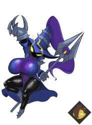 2d 2d_(artwork) 2d_artwork big_breasts big_breasts black_body boobs_bigger_than_head breasts breasts clothes edit female female_only fully_clothed glowing_eyes headwear horny_average league_of_legends mage no_mouth no_sex nonhuman robes rule_63 short shortstack solo staff tagme thick_thighs thighs veigal veigar yordle