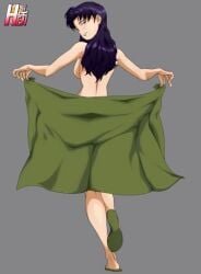 1girls female misato_katsuragi neon_genesis_evangelion nude rankerhen solo towel