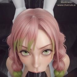 ai_generated blowjob deepthroat eye_contact fellatio huge_cock male/female mitsuri mitsuri_kanroji no_sound oral oral_sex penis pov pov_male sucking sucking_penis tagme video
