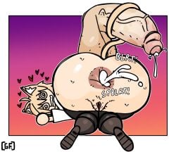 1boy 1girls after_anal after_sex alternate_version_available anus ass ass_bigger_than_head balls big_ass big_balls big_butt big_penis bottom_heavy bubble_butt cat_ears cat_tail catgirl clothing cum cum_in_ass cum_inside cum_string curvaceous curvy curvy_figure disembodied_penis english_text face_down_ass_up female foreskin ghostfuckrr heart huge_ass huge_balls huge_cock male melty_blood mostly_nude neco-arc onomatopoeia pants_down partially_retracted_foreskin penis pubic_hair puffy_areola pussy retracted_foreskin stray_pubic_hair sweat sweaty sweaty_butt swirly_eyes tail tail_around_penis text thick_thighs tsukihime uncircumcised voluptuous voluptuous_female white_border wide_hips