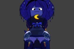 1girls 2025 3d :3 algebralien animated artist_upload blue_hair blue_skin boots cosmichannah floating_hands lifting_skirt looking_at_viewer looking_down magic magical_girl moon no_arms no_panties one_(bfdi) presenting_pussy pussy self_upload simple_background space star stars thick_thighs thighhighs wink witch_hat