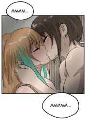 2girls female kissing lummypixith yuri