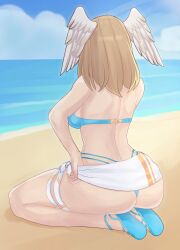 1girls absurd_res absurd_resolution absurdres ass back back_view bare_shoulders beach big_ass big_breasts big_butt bikini bikini_bottom bikini_thong bikini_top breasts brown_hair busty curvaceous curvy curvy_female curvy_figure day daytime djames eunie_(xenoblade) fat_ass female female_focus female_only hi_res high_resolution highres large_ass large_breasts light-skinned_female light_skin long_hair medium_hair monolith_soft nintendo ocean outdoors outside rear_view sand sideboob sitting sitting_down sitting_on_sand solo solo_female solo_focus swimsuit swimwear tagme thick_thighs thighs thong thong_bikini unseen_female_face viewed_from_behind voluptuous voluptuous_female water wings wings_on_head xenoblade_(series) xenoblade_chronicles_(series) xenoblade_chronicles_3