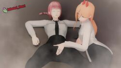 2girls 3d 720p animated chainsaw_man clothed_sex ejaculation_through_clothes ejaculation_under_clothes female female/female female_ejaculation female_ejaculation_through_clothes female_only fingering fingering_through_clothes infected_heart longer_than_10_seconds longer_than_30_seconds longer_than_one_minute makima_(chainsaw_man) moaning peeing power_(chainsaw_man) sound squirting steaming steamy tagme through_clothes video voice_acted watermark yuri