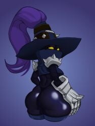 25circle 2d 2d_artwork ass ass ass_focus big_ass big_butt butt_focus clothes female female female_only gauntlet hand_on_hip headwear league_of_legends looking_at_viewer looking_back no_mouth riot_games rule_63 shortstack solo solo_female tagme veigal veigar yordle