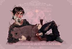 2026 baroque_(style) beaver blood dark_humor digital_media_(artwork) humour ibispaintx joke_art no_means_nothing radek_(no_means_nothing) risobase tagme zoophila