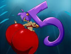 ass backboob bottom_heavy breasts bubble_ass bubble_butt butlova full_of_gas huge_ass hyper_ass purple_hair shantae shantae_(character) shantae_and_the_seven_sirens smooth_skin wide_hips