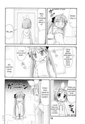 comic kagami_hiiragi lucky_star tagme tsukasa_hiiragi