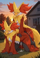 delphox from pokemon by pixvul