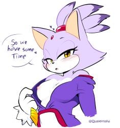 2025 anthro areola bedroom_eyes blaze_the_cat blush breasts clothed clothing domestic_cat felid feline felis female fur gloves handwear heart_symbol hi_res looking_at_viewer mammal multicolored_body multicolored_fur narrowed_eyes nipples open_mouth purple_body purple_fur purple_hair quavernsfw seductive sega simple_background solo sonic_(series) sonic_the_hedgehog_(series) talking_to_viewer two_tone_body two_tone_fur white_body white_fur yellow_eyes