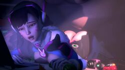 1boy 1girls 3d ambrosine92 animated areolae ass breasts computer d.va fat fat_male female from_behind male nipples no_sound obese obese_male overwatch overweight overweight_male sex source_filmmaker straight video