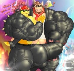 bowser from donkey kong (series) by zerozero