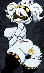 1girls anal anal_access anal_only anal_only_maebari anus ass ass_focus ass_spread asshole big_breasts breasts fat_ass female female_only glitch_productions j_(murder_drones) maebari monmaamn murder_drones pasties pixel_art pussy pussy_tape repost serial_designation_j sharp_teeth showing_ass showing_off smile tagme tape taped_pussy triangular_anus twintails white_hair