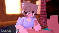 baxq_ big_ass big_breasts brown_hair cowgirl_position cum_inside handjob minecraft plap pov steve_(minecraft) tagme tittyfuck vaginal_penetration video