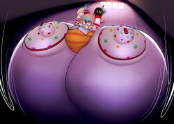 1girls ass belly blue_highlights bottom_heavy boxing_gloves breasts chubby chubby_female cleavage clown clown_girl clown_makeup clown_nose colossal_ass falling fat female female_focus female_only gloves ground_pound hyper hyper_ass imcoffeecakes large_ass large_breasts leotard pink_hair prattagail red_eyes stockings stockings_thigh_highs stomach thick_thighs thighs tongue tongue_out twintails