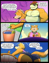 anthro ass bowser canine comic crossover elfein english_text fox fox_mccloud gay koopa male male_only mammal mario_(series) nintendo scalie star_fox super_mario_bros. video_games yaoi