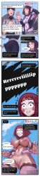 accessories_only accessory accidental_exposure aldenbleult blush boobs bouncing_breasts breasts camera comic comic_page commentary dialogue embarrassed embarrassed_exposed_female embarrassed_expression embarrassed_female embarrassed_naked_female embarrassed_nude_female enf english english_commentary english_dialogue english_text female humiliated humiliating humiliation livestream my_hero_academia naked naked_female news public_exposure public_nudity shaking speech_bubble speech_bubbles superhero superheroine uraraka_ochako wardrobe_malfunction watermark