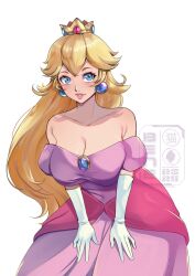 princess peach from mario (series) by beneceadraws