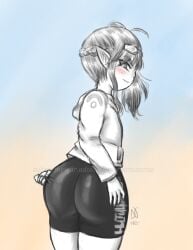 artist big_ass fanart fantasy female ffxiv final_fantasy final_fantasy_xiv game lalafell shortstack sombresnuances suggestive