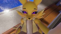 blowjob digimon furry queenstarvr renamon vrchat