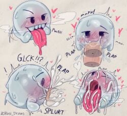 blowjob boo_(mario) cum cum_inside deepthroat ghost long_tongue mario_(series) tagme tongue tongue_out
