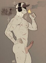 balls cigarette cigarette_in_mouth deimos deimos_(madness_combat) dksins18 erection madness_combat smoking