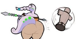 big_ass big_breasts breasts bubble_butt digitalpelican female furry goodra huge_ass huge_breasts pokemon pokemon_(species) tagme thick_thighs wide_hips