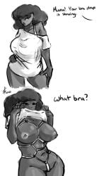 1girls bra_strap_is_showing_(meme) breasts female muna_(strayafterdark) nude presenting_breasts shibari strayafterdark tagme