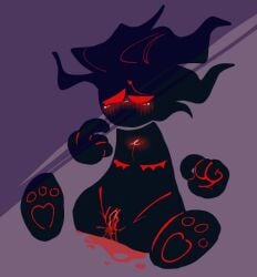 bleeding_from_pussy madness_combat menstruation period red_eyes red_pussy the_auditor yullpj