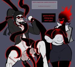 anal anal_sex balls female femdom hank_j._wimbleton madness_combat micholanesa red_eyes red_mouth rule_63 tentacle_sex tentacles the_auditor