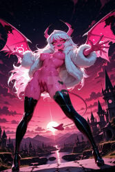 ai_generated artesensuale furcoat hellaverse helluva_boss naked naked_female nude nude_female pussy verosika_mayday_(helluva_boss) vivienne_medrano vivziepop
