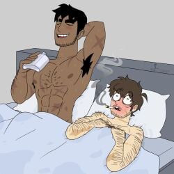 after_sex cigarette cigarette_in_mouth deimos deimos_(madness_combat) gay madness_combat male sanford sanford_(madness_combat)