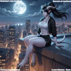 ai_assisted ai_generated alien_girl big_breasts big_butt demon_girl demon_horns demoness draenei draenei_female draenei_paladin draenei_shaman graenei hooves monster monster_girl succubus succubus_horns succubus_tail thick_legs thick_thighs tiefling tiefling_girl world_of_warcraft